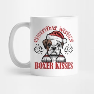 Christmas Wishes, Boxer Kisses Mug